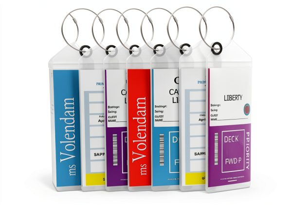 Highwind Cruise Luggage Tags Clear PVC 8 Pack-0