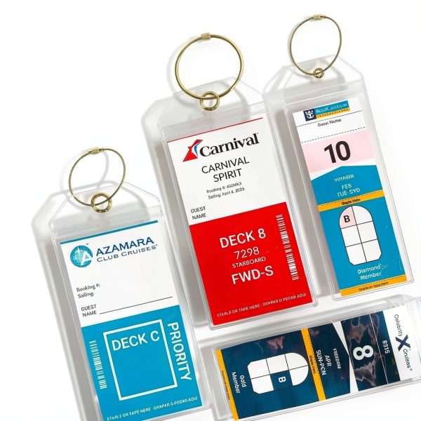 Highwind Cruise Luggage Tags Clear PVC 8 Pack-5